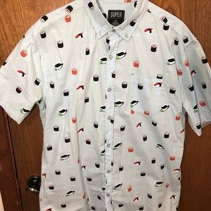 Sushi Hawaiian Beach Shirt -L